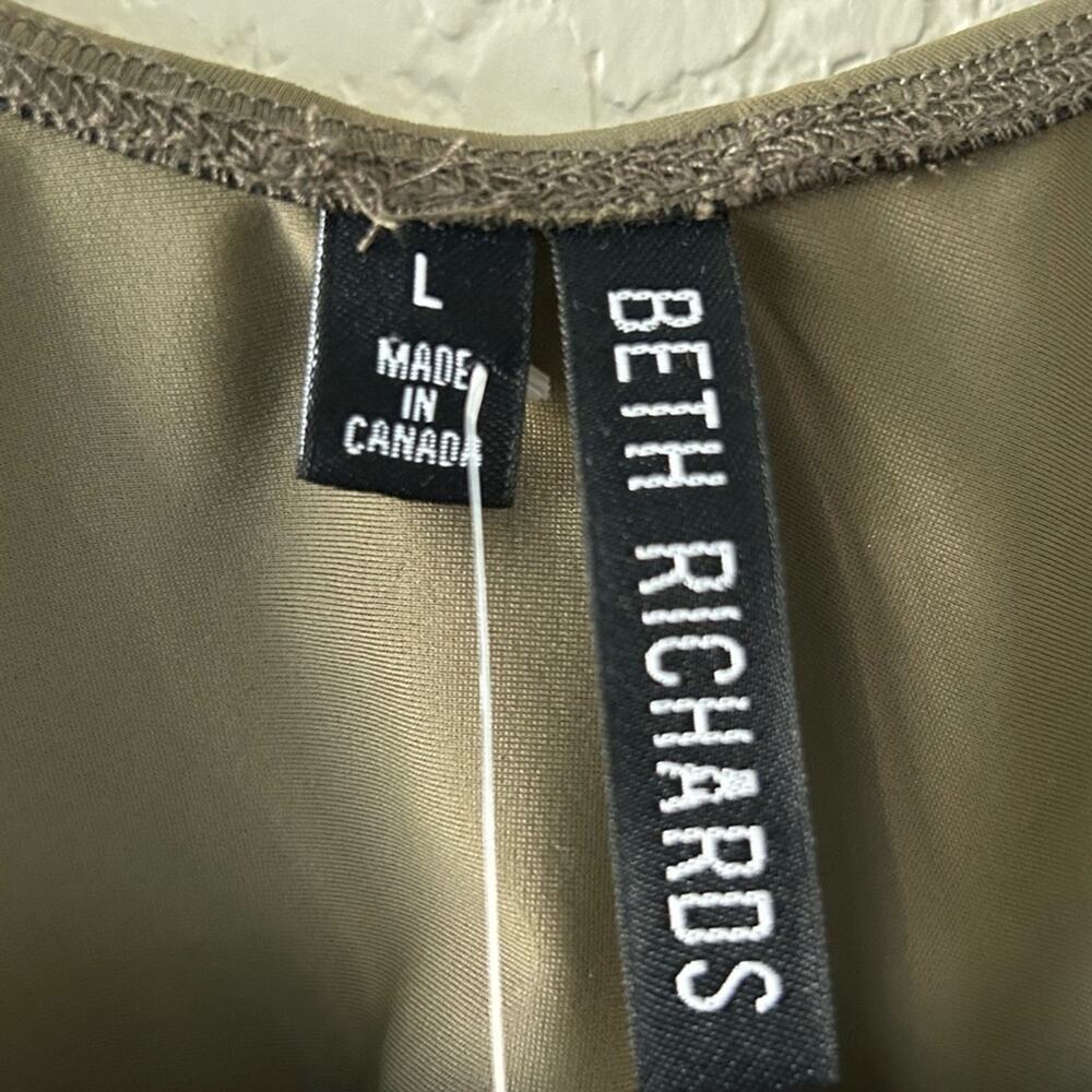 Beth Richards Knot Olive Green Bikini Top Women’s Size Large - Picture 2 of 7